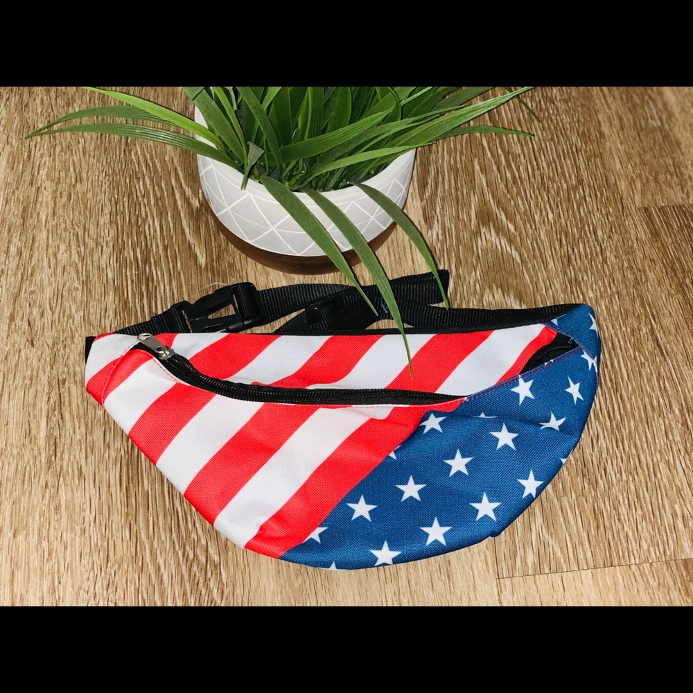 American Flag Waist Pack NWOT
